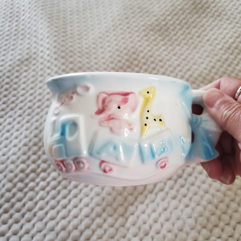 Vintage baby nursery planter